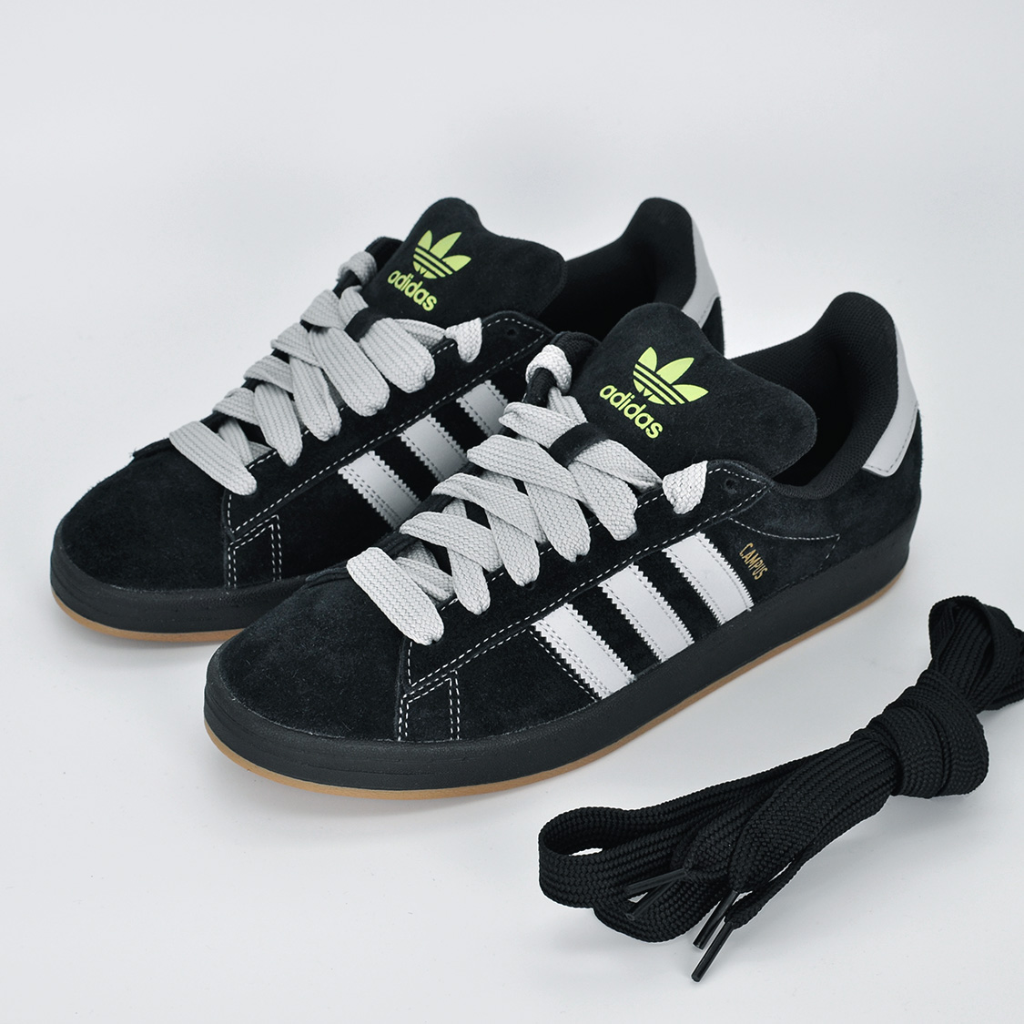 adidas gazelle silver green womens adidas Campus ADV Black - White main image 1