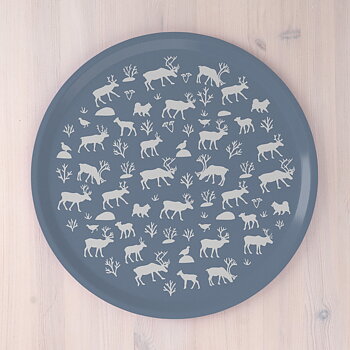 Bricka Renlycka 38 cm Köksblå