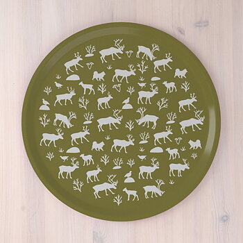 Bricka Renlycka 38 cm Oliv