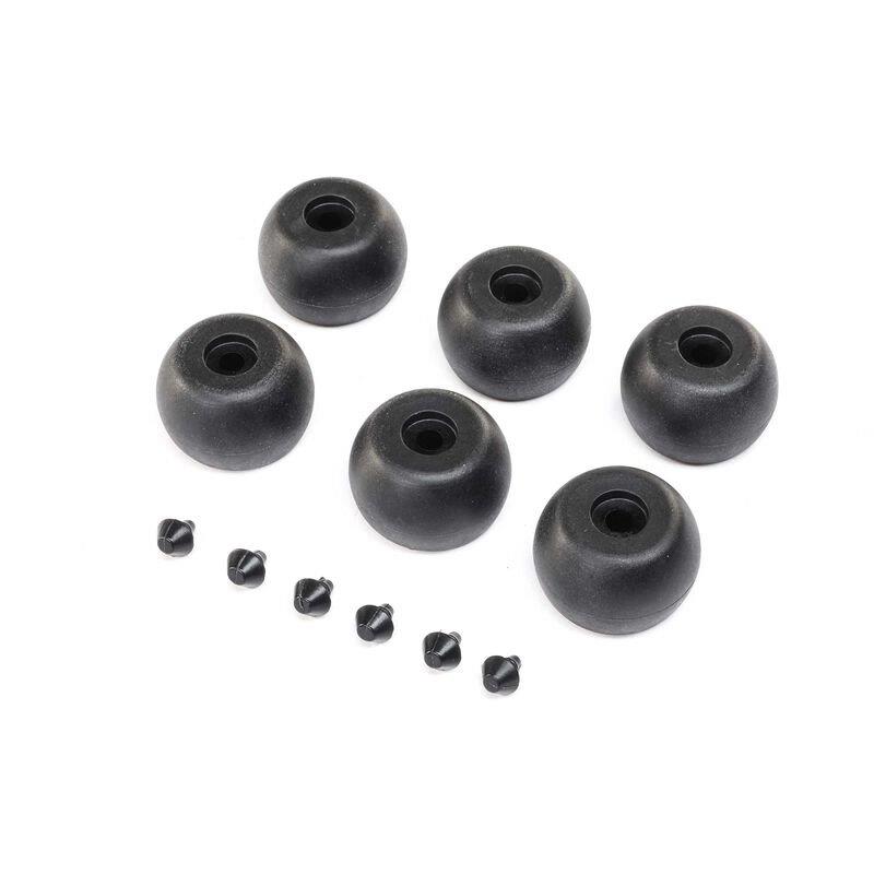 LOSI Lean Bar Wheels & Stops (6): Promoto-MX