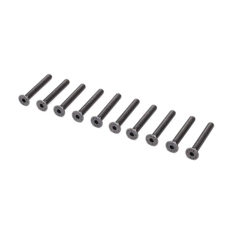 LOSI Flat Head Screws, M4 x 30mm (10)