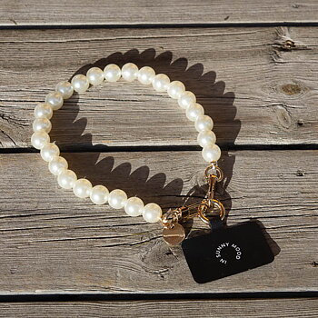 In Sunny Mood -  Milla Deco Wristlet Pearl Gold 14 mm