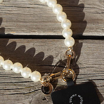 In Sunny Mood -  Milla Deco Wristlet Pearl Gold 14 mm