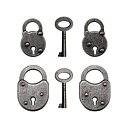 Tim Holtz Idea-Ology Adornments Locks - Keys