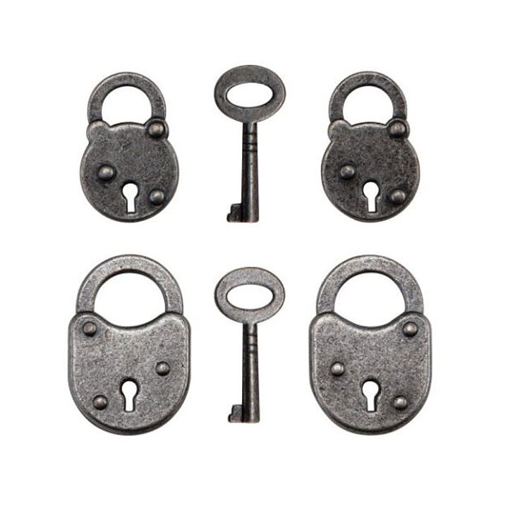 Tim Holtz Idea-Ology Adornments Locks - Keys