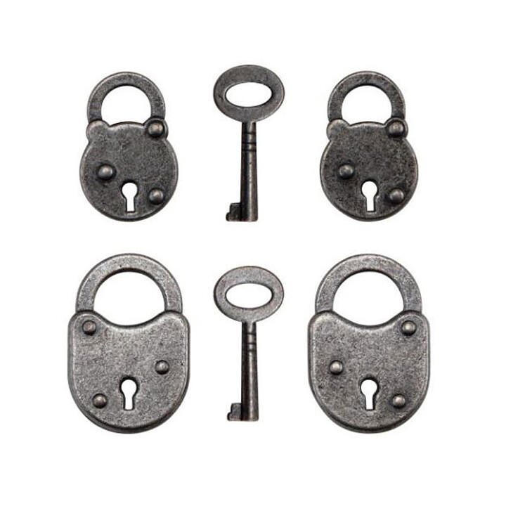 Tim Holtz Idea-Ology Adornments Locks - Keys