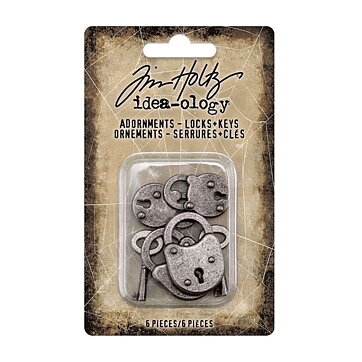 Tim Holtz Idea-Ology Adornments Locks - Keys
