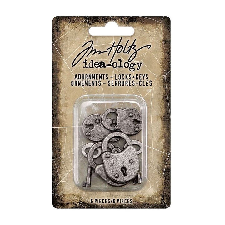 Tim Holtz Idea-Ology Adornments Locks - Keys