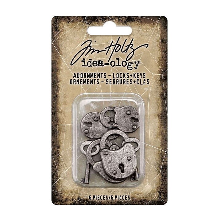 Tim Holtz Idea-Ology Adornments Locks - Keys