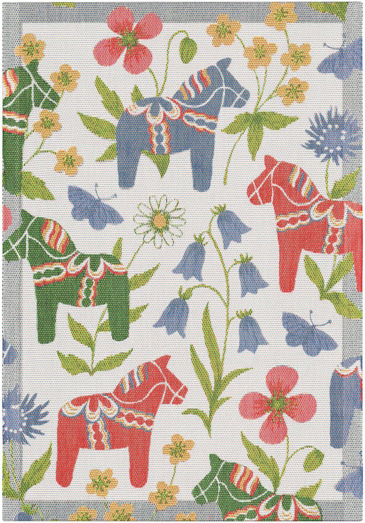 Ekelunds Hand Towel Blomsterhäst / Flower horse - 2