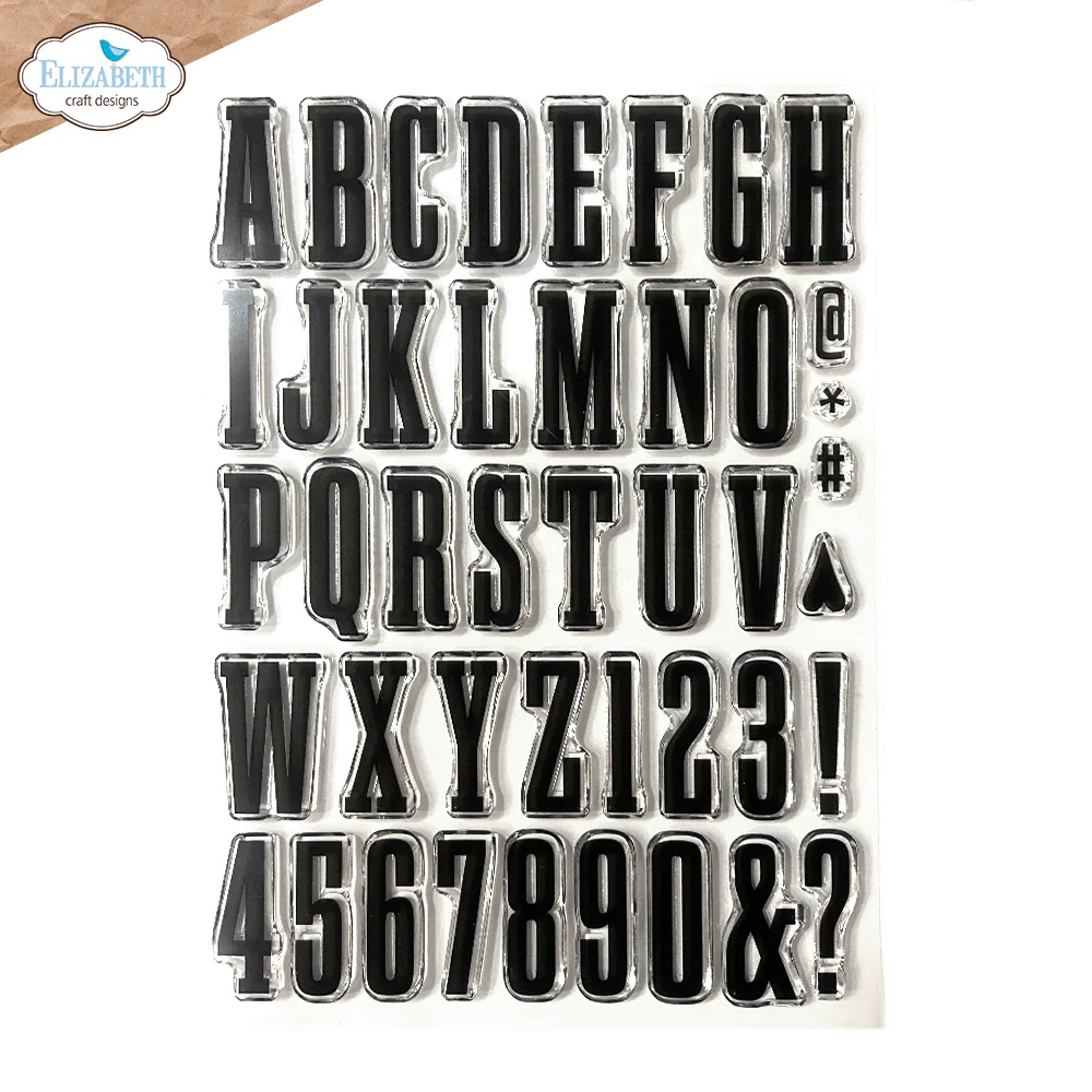 Elizabeth - Clear stamps - Bold Alphabet