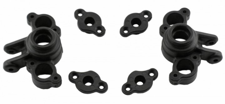 Black Axle Carriers for Traxxas 1/16 E-Revo, Slash, Summit & Rally