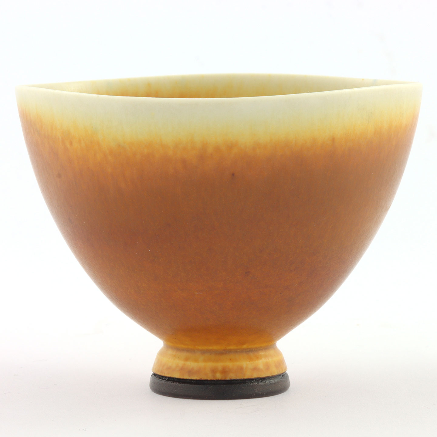 ベルント・フリーベリ 茶色のボウル 三角形 8cm 1961年