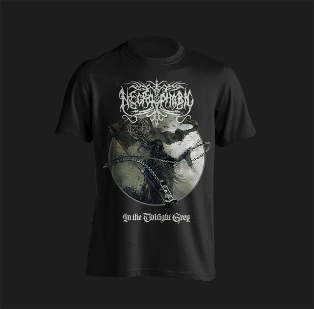 NECROPHOBIC -  In The Twilight Grey Oldschool T-shirt