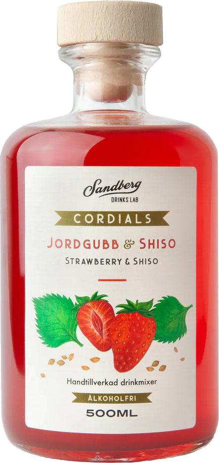 Sandberg Drinks Lab Jordgubb & Shiso Cordial