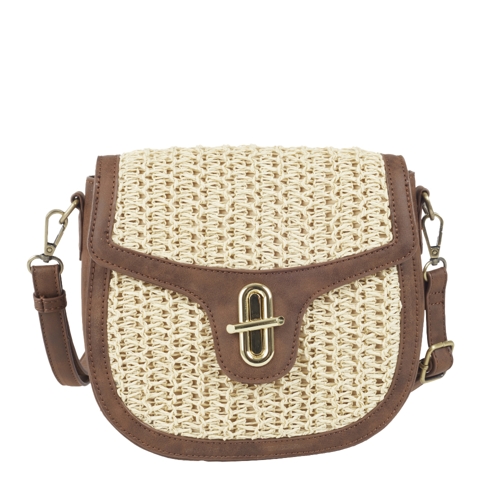 Ulrika Design - Straw Sadelbag Beige