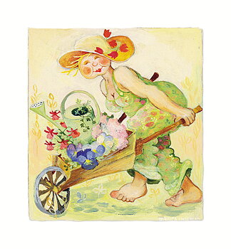 Birgitta Lindeblad Vykort - Flora