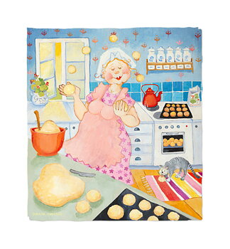 Birgitta Lindeblad Vykort - Bullgumman