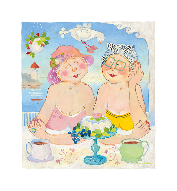 Birgitta Lindeblad Vykort - Verandan