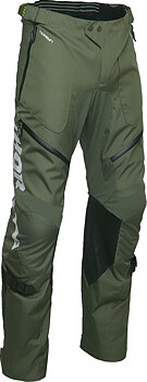 THOR Terrain Over-the-Boot Pants Charcoal Grey/ Military Green