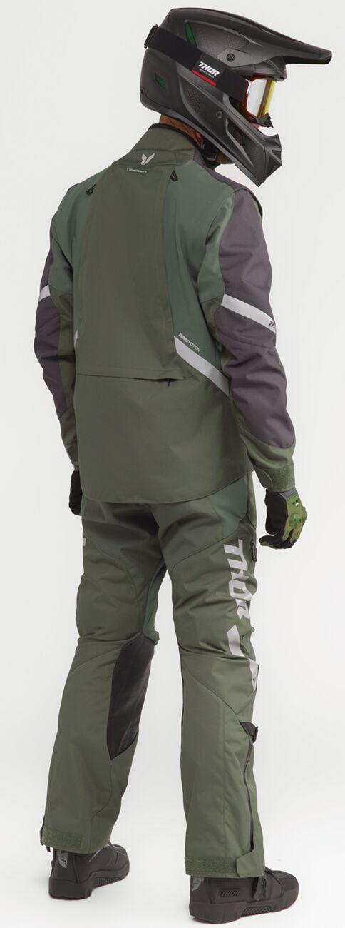 THOR Terrain Over-the-Boot Crossbyxor Charcoal Grey/ Military Green - 5