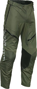 THOR Terrain In-the-Boot Pants Charcoal Grey/ Military Green