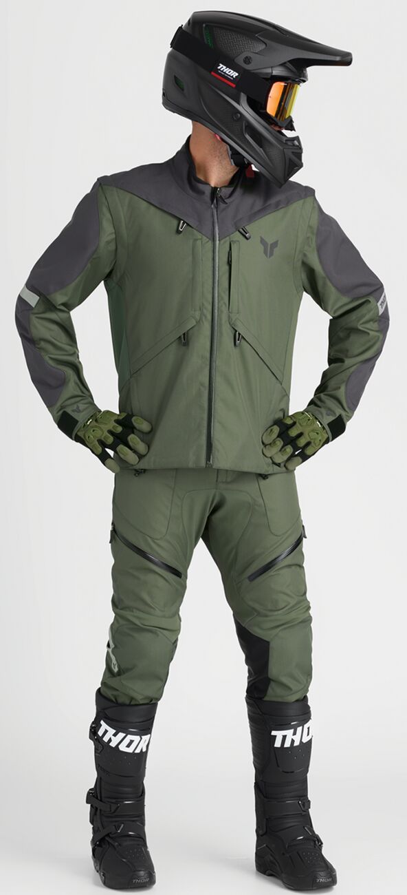 THOR Terrain In-the-Boot Crossbyxor Charcoal Grey/ Military Green - 4