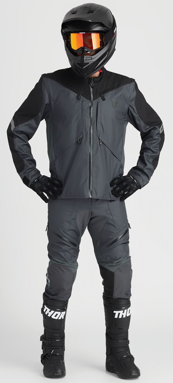 THOR Terrain In-the-Boot Crossbyxor Svart/ Charcoal Grey - 4