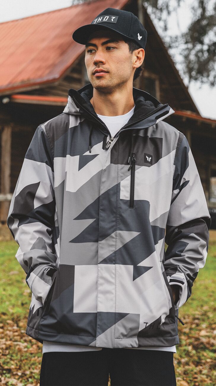 THOR Brave Tour Endurojacka Camo Black/ Dark Grey/ Grå - 4