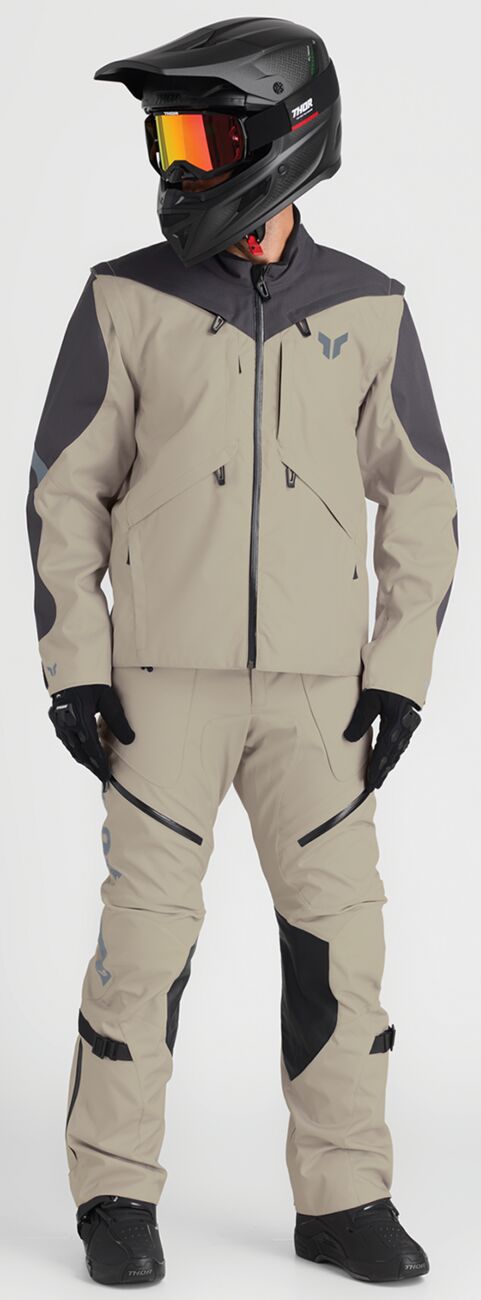 THOR Terrain Jacket Black/ Sand - 4