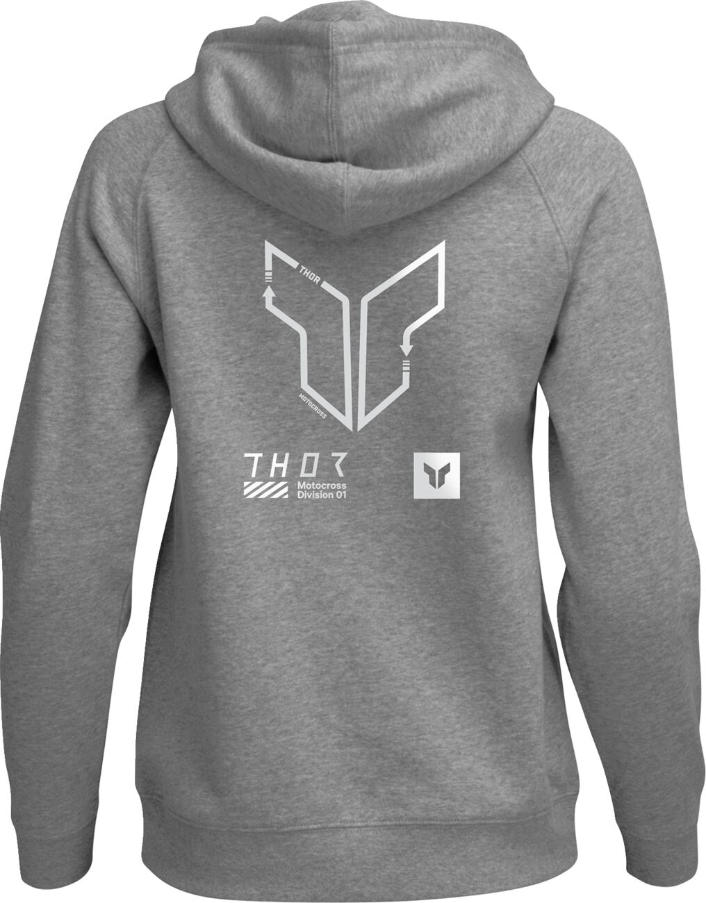 THOR Women's Trax Pullover Hoodie Heather Grey - 2