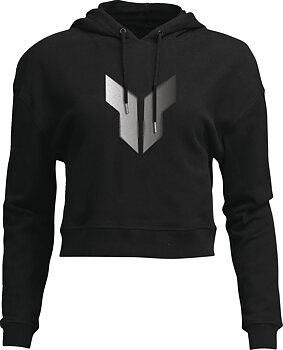 THOR Women's Noise Pullover Crop Hoodie Musta | Harmaa
