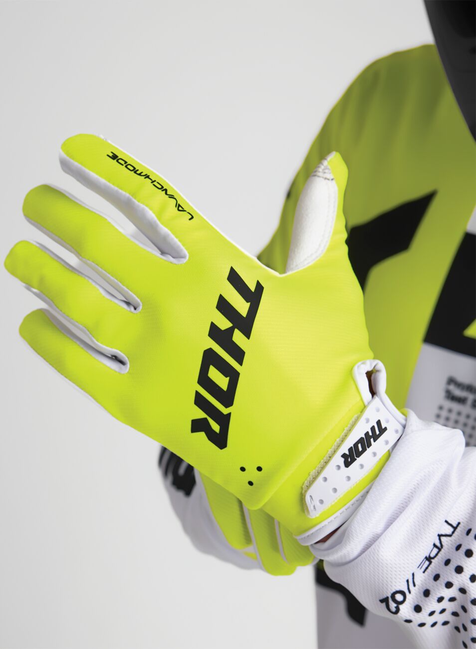 Guantes LAUNCHMODE THOR Acid/ Blanco - 4