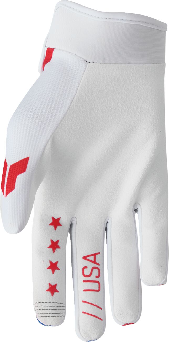 THOR LAUNCHMODE Handschuhe Blau/ Rot/ Wieß - 2