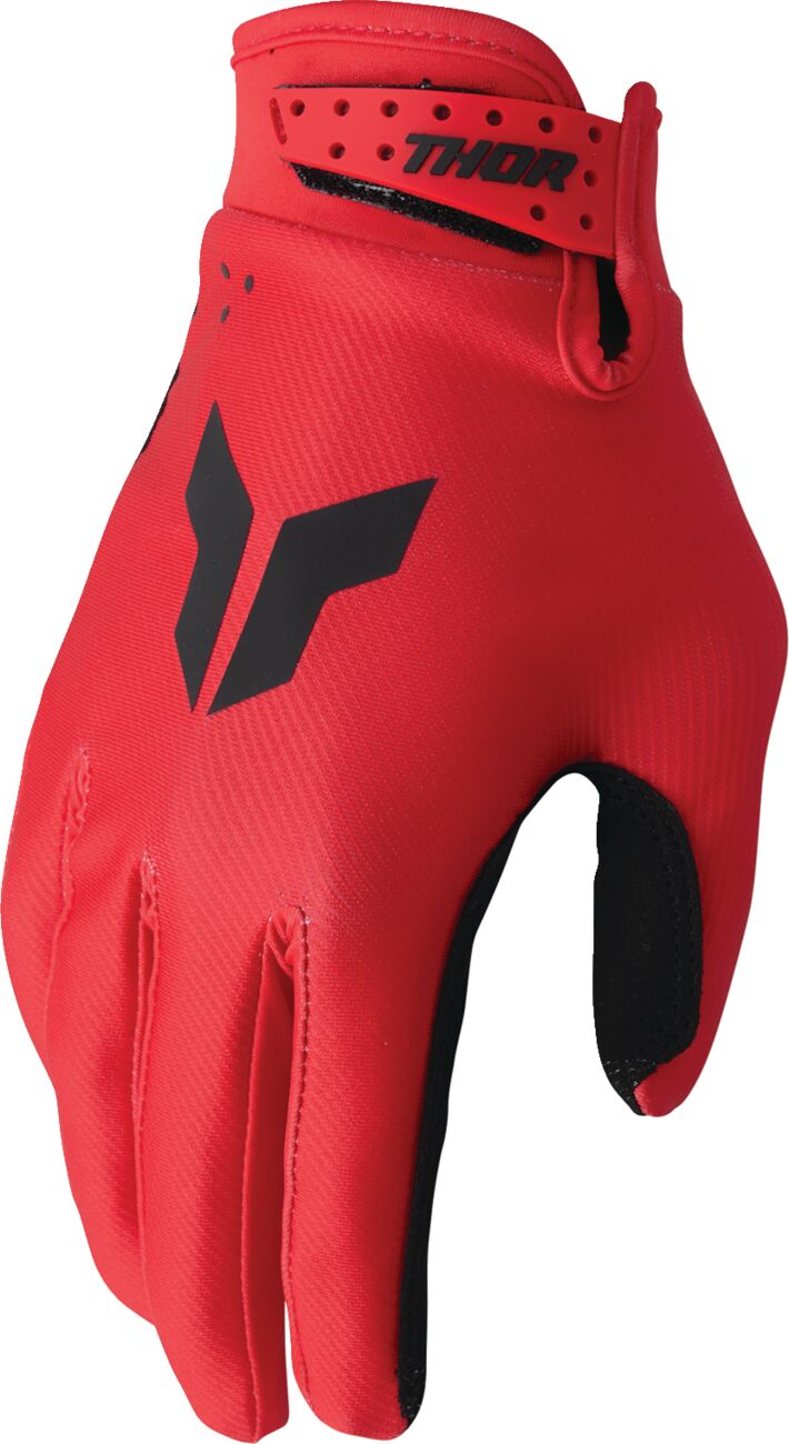 THOR LAUNCHMODE Gloves Black/ Red