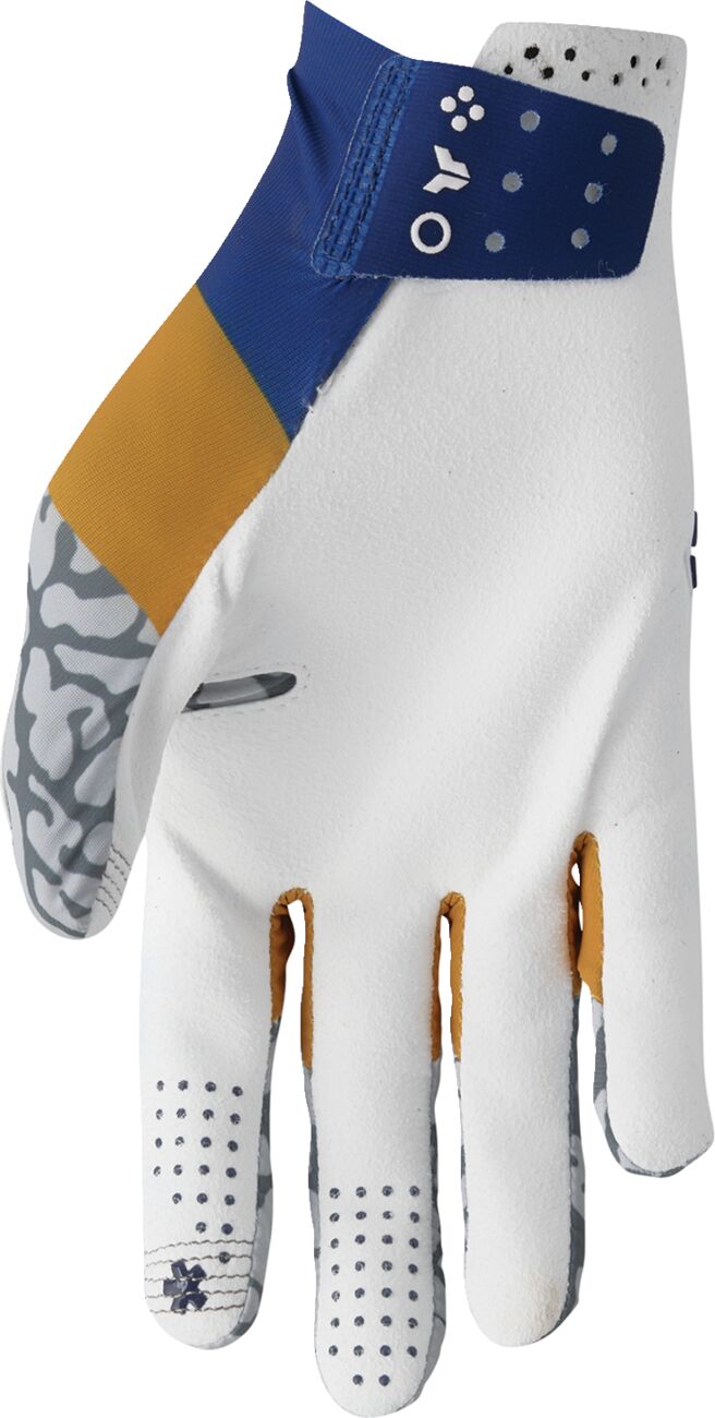 THOR SPORTMODE Bravo Handschuhe Copper/ Grau/ Blau/ Wieß - 2