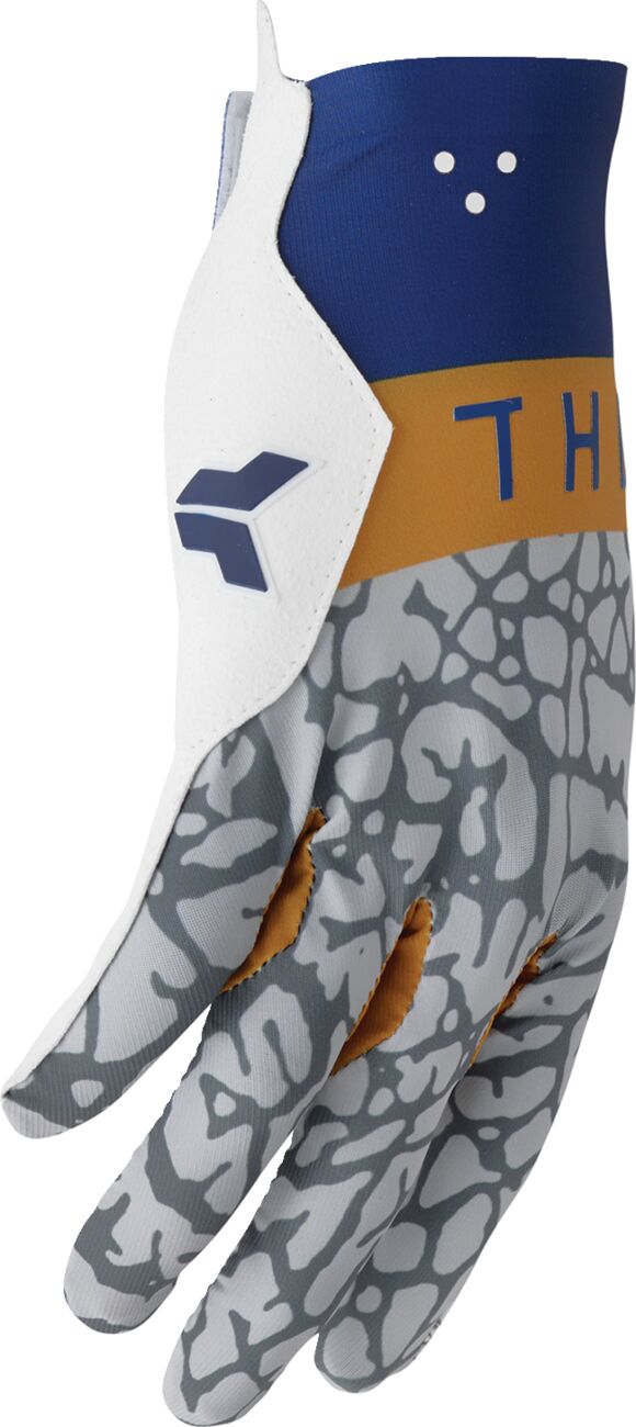 THOR SPORTMODE Bravo Handschuhe Copper/ Grau/ Blau/ Wieß - 3