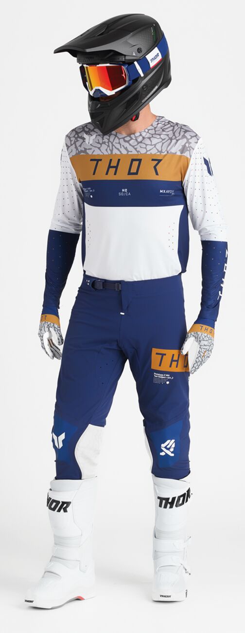 THOR SPORTMODE Bravo Handschuhe Copper/ Grau/ Blau/ Wieß - 5