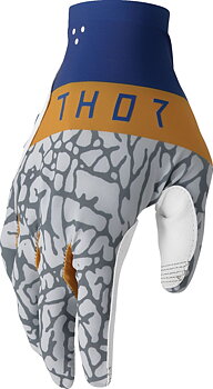 THOR SPORTMODE Bravo Handschuhe Copper/ Grau/ Blau/ Wieß