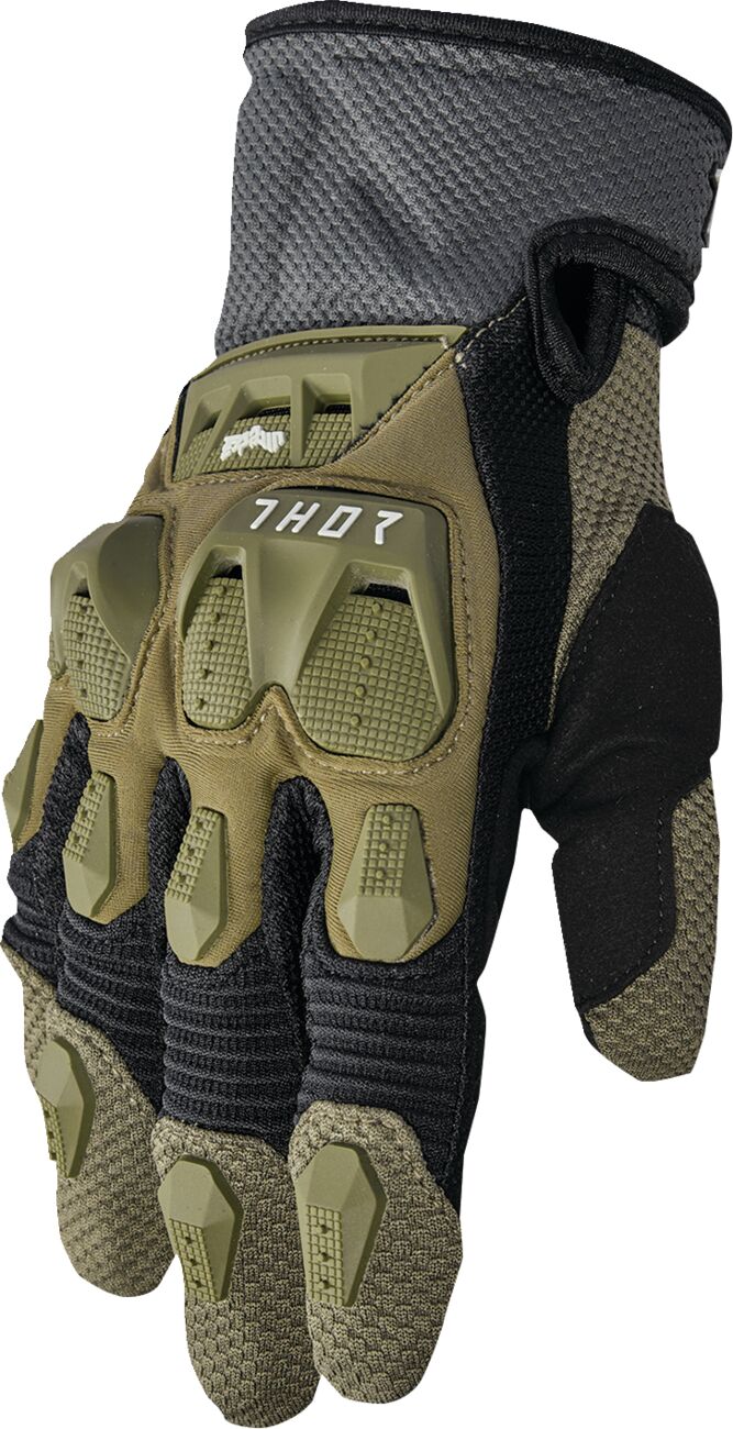 THOR Terrain Crosshandskar Army Green/ Svart/ Charcoal