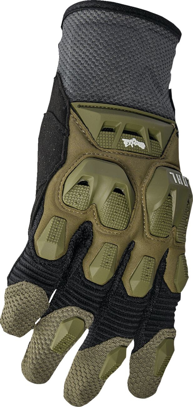 THOR Terrain Crosshandskar Army Green/ Svart/ Charcoal - 3