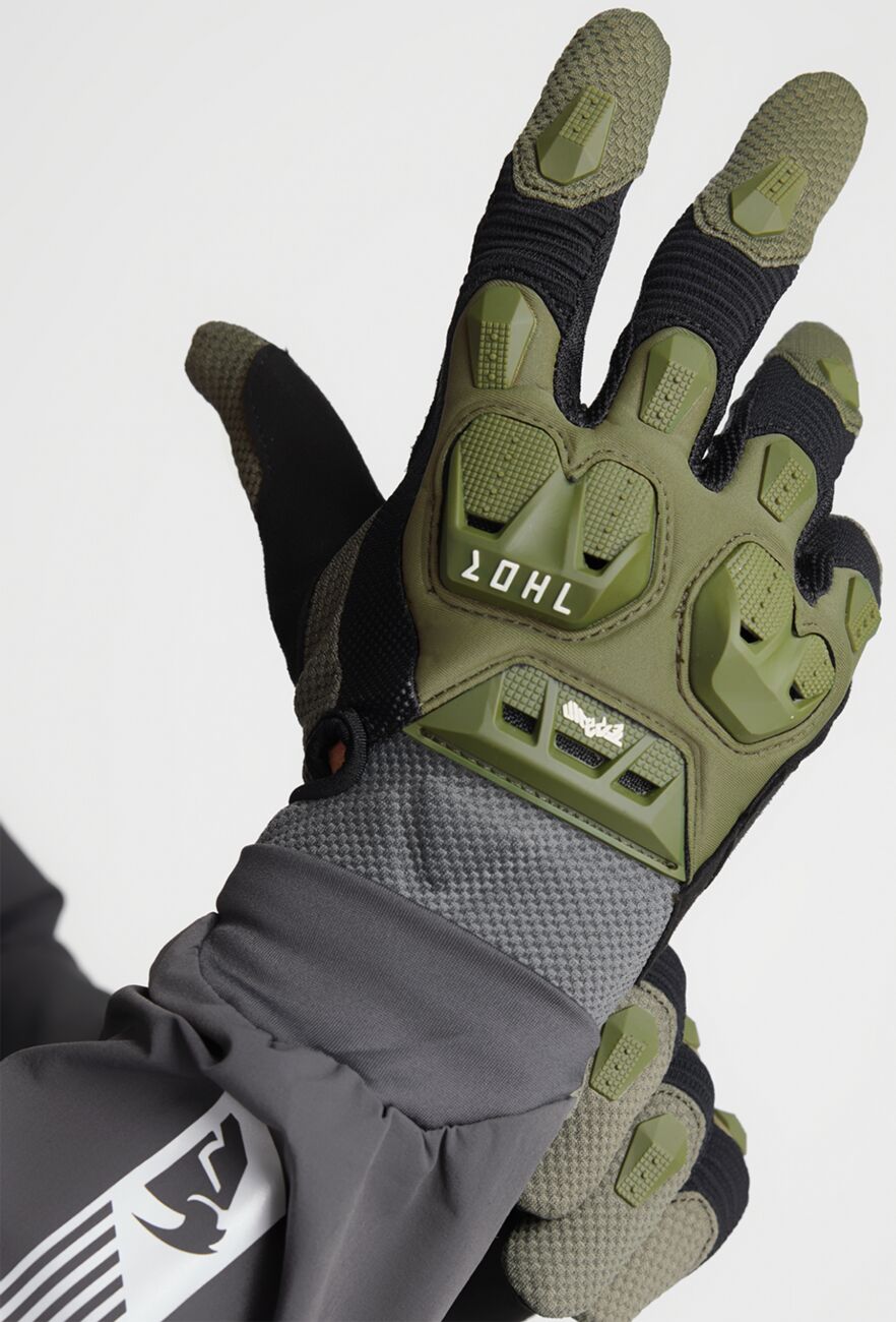 THOR Terrain Crosshandskar Army Green/ Svart/ Charcoal - 4