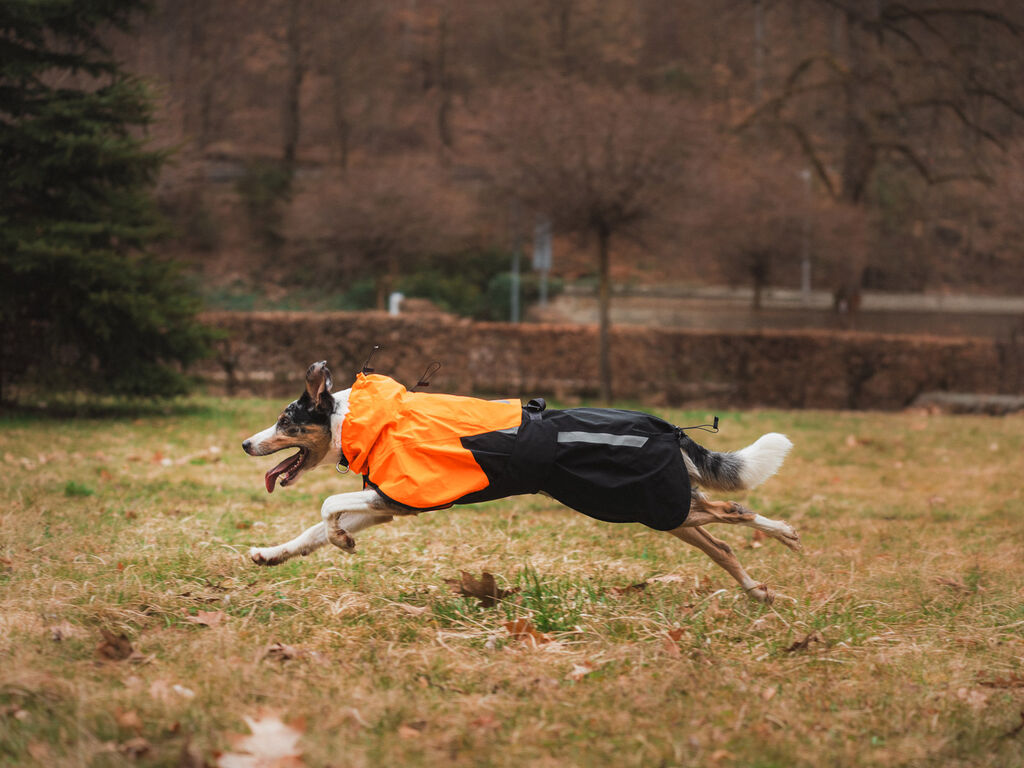 Non-stop Dogwear Fjord Raincoat 2.0 - Orange/Black - 4