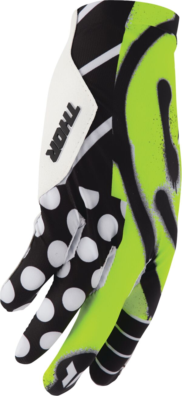 THOR SPORTMODE Anarchy Handschuhe Schwarz/ Grün/ Wieß - 3