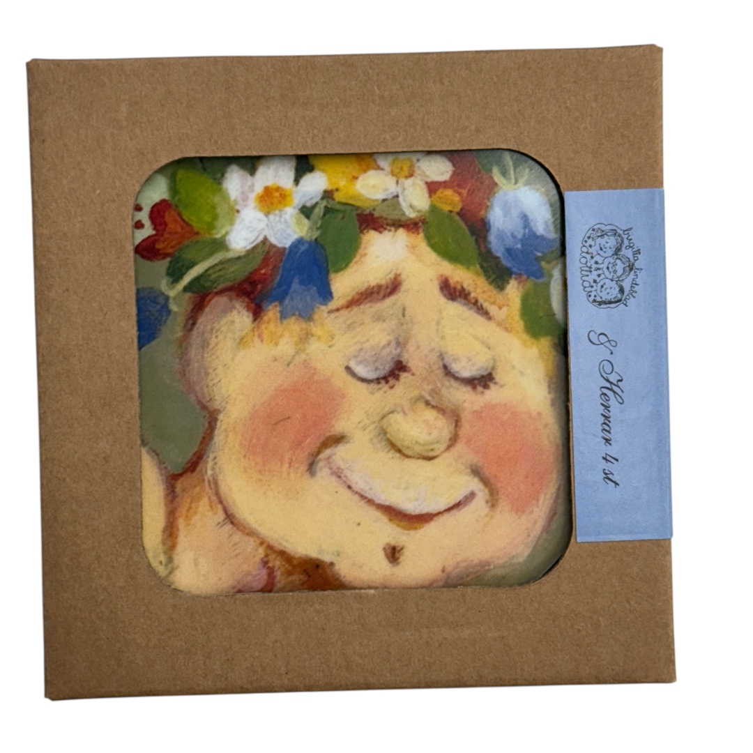 Birgitta Lindeblad Glasunderlägg 4-Pack - & Herrar - 3