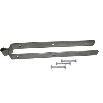 Gångjärn för trägrind 600 mm  inkl. skruv, bygger ca 10 cm