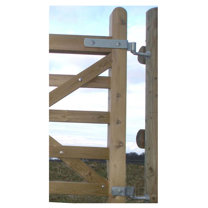 Hinge for wooden gate 600 mm incl. screw, builds approx. 10 cm - 2