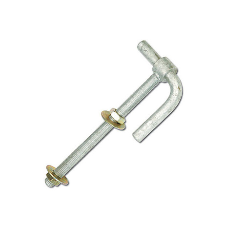 Gate post 20x350 mm with double pin