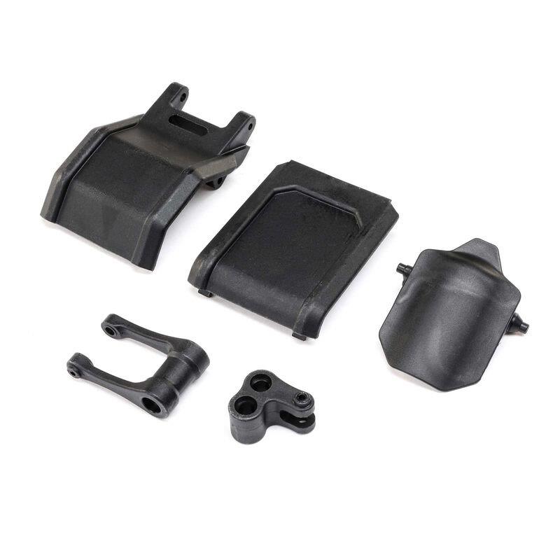 LOSI Pull Rod, Knuckle & Skid Plates: PM-MX/SM
