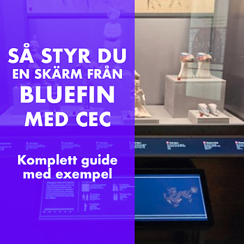 Såhär styr du en Bluefinskärm med CEC